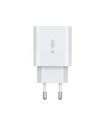 Tech-Protect C20W 2x USB-C PD 20W charger with USB-C / USB-C cable - white
