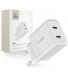 Tech-Protect C20W charger 2x USB-C PD 20W - white