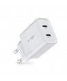 Tech-Protect C20W charger 2x USB-C PD 20W - white