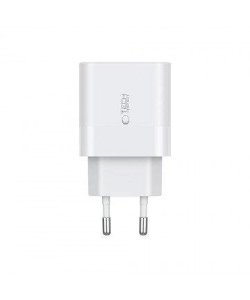 Tech-Protect C20W charger 2x USB-C PD 20W - white