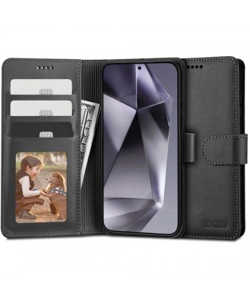 Tech-Protect Wallet Case for Samsung Galaxy S24 Ultra - Black
