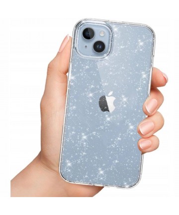 Tech-Protect FlexAir Hybrid Case for Samsung Galaxy S23 FE - Clear-Glitter