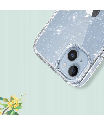 Tech-Protect FlexAir Hybrid Case for Samsung Galaxy S23 FE - Clear-Glitter