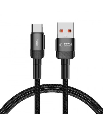 Tech-Protect UltraBoost Evo USB-C / USB-A cable 100W 5A 1m - black