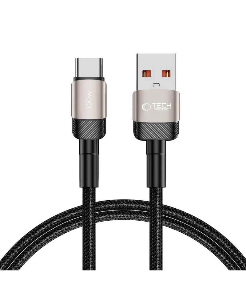 Tech-Protect UltraBoost Evo USB-C / USB-A cable 100W 5A 1m - titanium