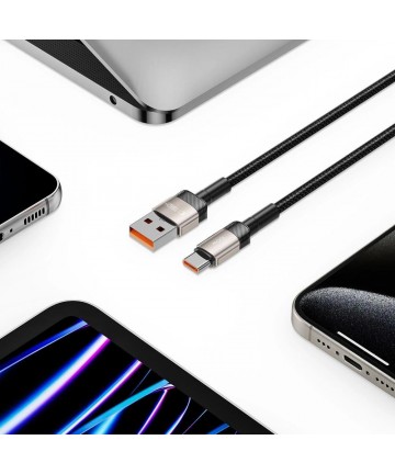 Tech-Protect UltraBoost Evo USB-C / USB-A cable 100W 5A 1m - titanium