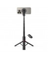 Tech-Protect L06S Bluetooth magnetic selfie stick with MagSafe, remote control, tripod up to 82cm and 360 head - black