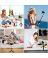 Tech-Protect L06S Bluetooth magnetic selfie stick with MagSafe, remote control, tripod up to 82cm and 360 head - black
