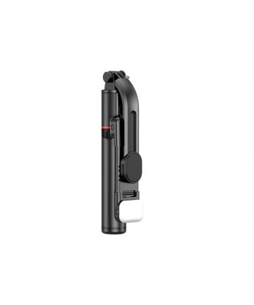 Tech-Protect L05S Bluetooth Selfie Stick with Tripod up to 105cm with LED Light - Black