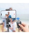 Tech-Protect L03S Bluetooth selfie stick with remote control, tripod up to 148cm and 180 head - white