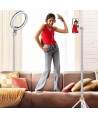 Tech-Protect L03S Bluetooth selfie stick with remote control, tripod up to 148cm and 180 head - white