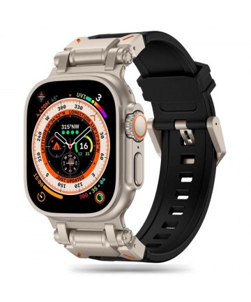 Tech-Protect Delta Pro Strap for Apple Watch 4 / 5 / 6 / 7 / 8 / 9 / SE / Ultra 1 / 2 (42/44/45/49 mm) - Black-Titanium