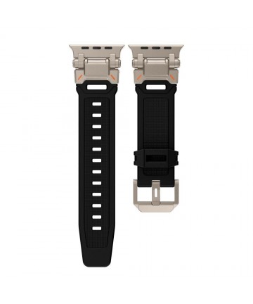 Tech-Protect Delta Pro Strap for Apple Watch 4 / 5 / 6 / 7 / 8 / 9 / SE / Ultra 1 / 2 (42/44/45/49 mm) - Black-Titanium