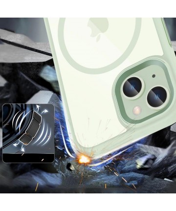 Tech-Protect MagMat MagSafe iPhone 15 Case - Clear Green