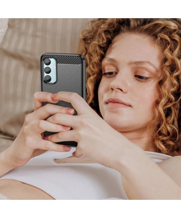 Tech-Protect TPUCarbon Case for Samsung Galaxy M15 5G - Black