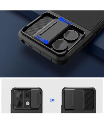 Tech-Protect Velar Cam+ Case for Xiaomi Redmi Note 13 Pro 5G / Poco X6 5G - Black