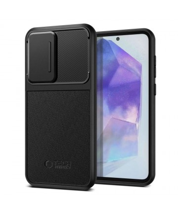 Tech-Protect Velar Cam+ Case for Samsung Galaxy A55 5G - Black