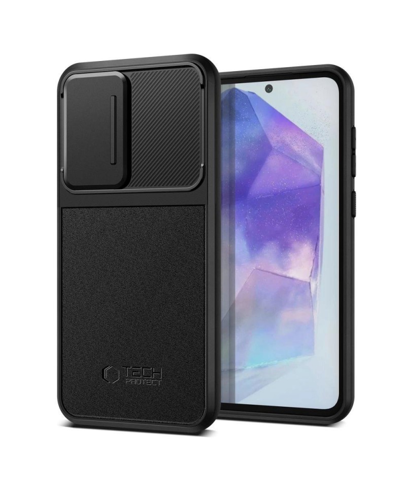 Tech-Protect Velar Cam+ Case for Samsung Galaxy A55 5G - Black