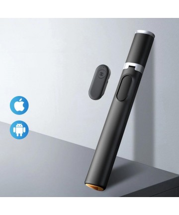 Tech-Protect L08S Bluetooth Selfie Stick with Remote Control, Tripod up to 141cm - Black