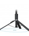 Tech-Protect L08S Bluetooth Selfie Stick with Remote Control, Tripod up to 141cm - Black