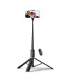 Tech-Protect L08S Bluetooth Selfie Stick with Remote Control, Tripod up to 141cm - Black