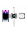 Tech-Protect QI15W-A32 3-in-1 Inductive Charger with MagSafe for Smartphone / Apple Watch / AirPods - Gray