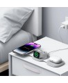 Tech-Protect QI15W-A32 3-in-1 Inductive Charger with MagSafe for Smartphone / Apple Watch / AirPods - Gray