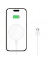 Tech-Protect QI15W-A33 Inductive Charger with MagSafe and Stand with USB-A / USB-C Cable - White