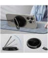Tech-Protect QI15W-A33 Inductive Charger with MagSafe and Stand with USB-A / USB-C Cable - Black