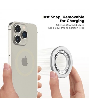 Tech-Protect MMR300 magnetic holder/ring with MagSafe - silver