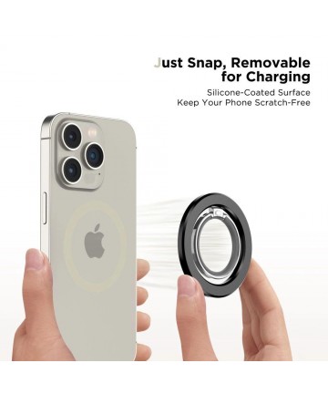 Tech-Protect MMR300 magnetic holder/ring with MagSafe - black