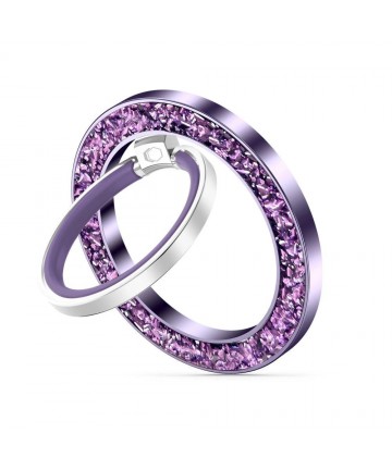 Tech-Protect MMR200 magnetic holder / ring with MagSafe - purple with crystals