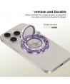 Tech-Protect MMR200 magnetic holder / ring with MagSafe - purple with crystals