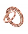 Tech-Protect MMR200 magnetic holder / ring with MagSafe - pink with crystals