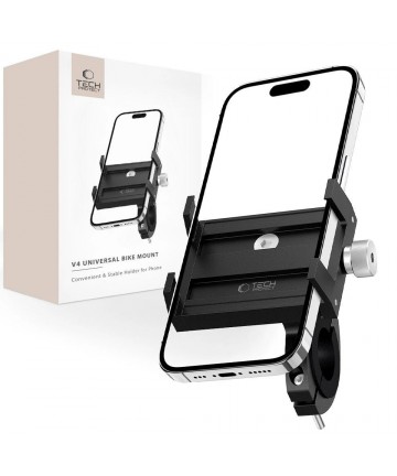 Tech-Protect V4 Bike Handlebar Phone Holder - Black