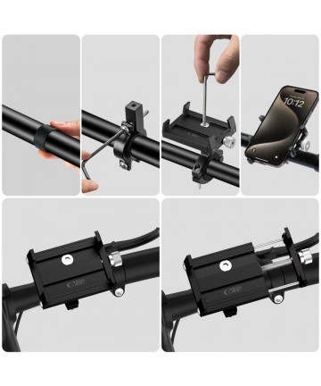 Tech-Protect V4 Bike Handlebar Phone Holder - Black