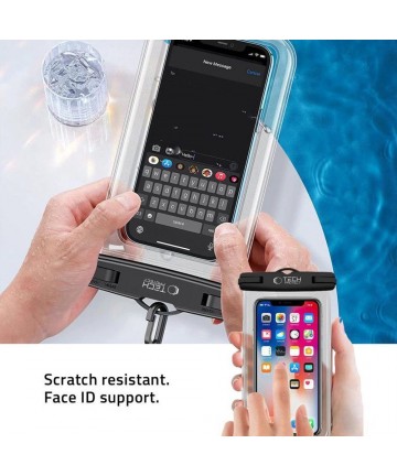 Tech-Protect Waterproof Case UWC7 waterproof for devices up to 6.9" - black and orange