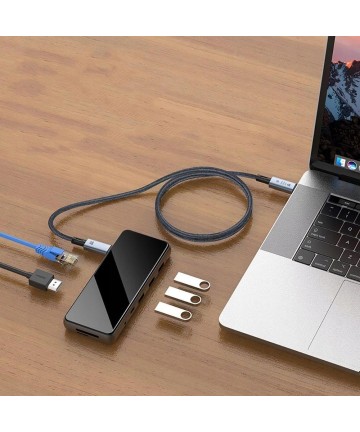 Tech-Protect UltraBoost Max USB-C 4.0 / USB-C 4.0 PD 240W 8K 40Gbps 2m cable - gray