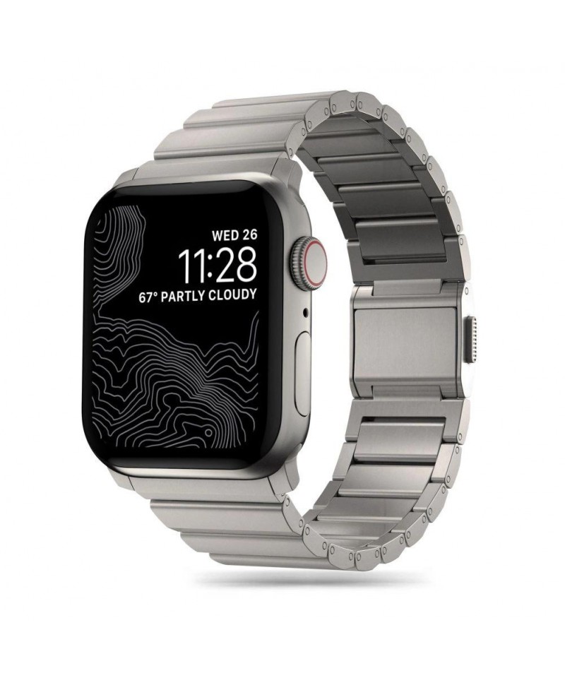 Tech-Protect SteelBand for Apple Watch 4 / 5 / 6 / 7 / 8 / 9 / SE / Ultra 1 / 2 (42/44/45/49 mm) - titanium