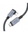 Tech-Protect UltraBoost Max L USB-C 4.0 (straight) / USB-C 4.0 (angled) PD 240W 8K 40Gbps 1.5m Cable - Gray