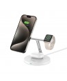 Tech-Protect QI15W-A35 3-in-1 Inductive Charger with MagSafe for Phone / AirPods / Apple Watch - White