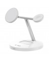 Tech-Protect QI15W-A35 3-in-1 Inductive Charger with MagSafe for Phone / AirPods / Apple Watch - White