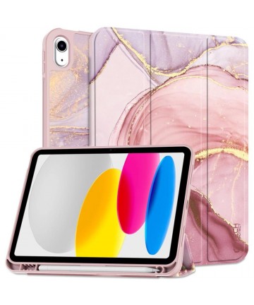 Tech-Protect SC Pen Case for iPad 10.9" 2022 - Pink Marble