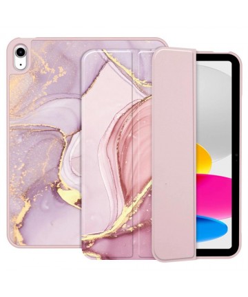 Tech-Protect SC Pen Case for iPad 10.9" 2022 - Pink Marble