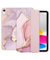 Tech-Protect SC Pen Case for iPad 10.9" 2022 - Pink Marble
