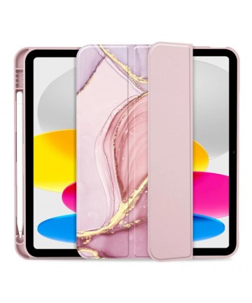 Tech-Protect SC Pen Case for iPad 10.9" 2022 - Pink Marble