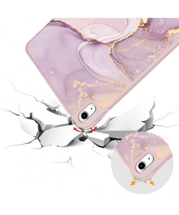 Tech-Protect SC Pen Case for iPad 10.9" 2022 - Pink Marble