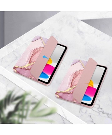 Tech-Protect SC Pen Case for iPad 10.9" 2022 - Pink Marble