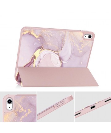 Tech-Protect SC Pen Case for iPad 10.9" 2022 - Pink Marble