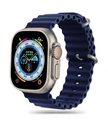 Tech-Protect IconBand Pro Strap for Apple Watch 4 / 5 / 6 / 7 / 8 / 9 / SE / Ultra 1 / 2 (42/44/45/49 mm) - Navy Blue